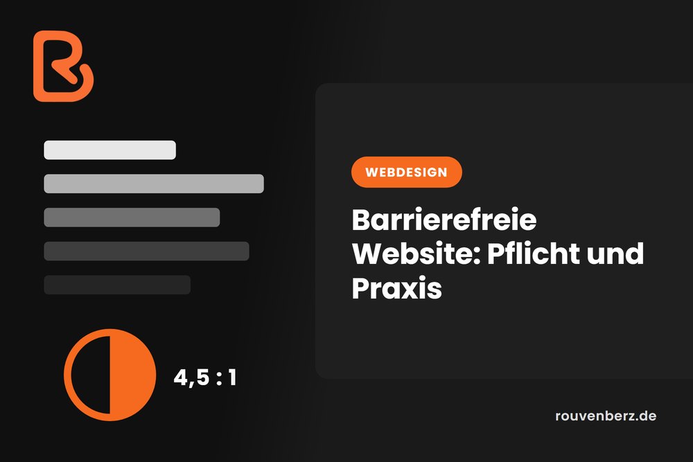 Titelbild zum Ratgeber: Barrierefreie Website, Pflicht und Praxis