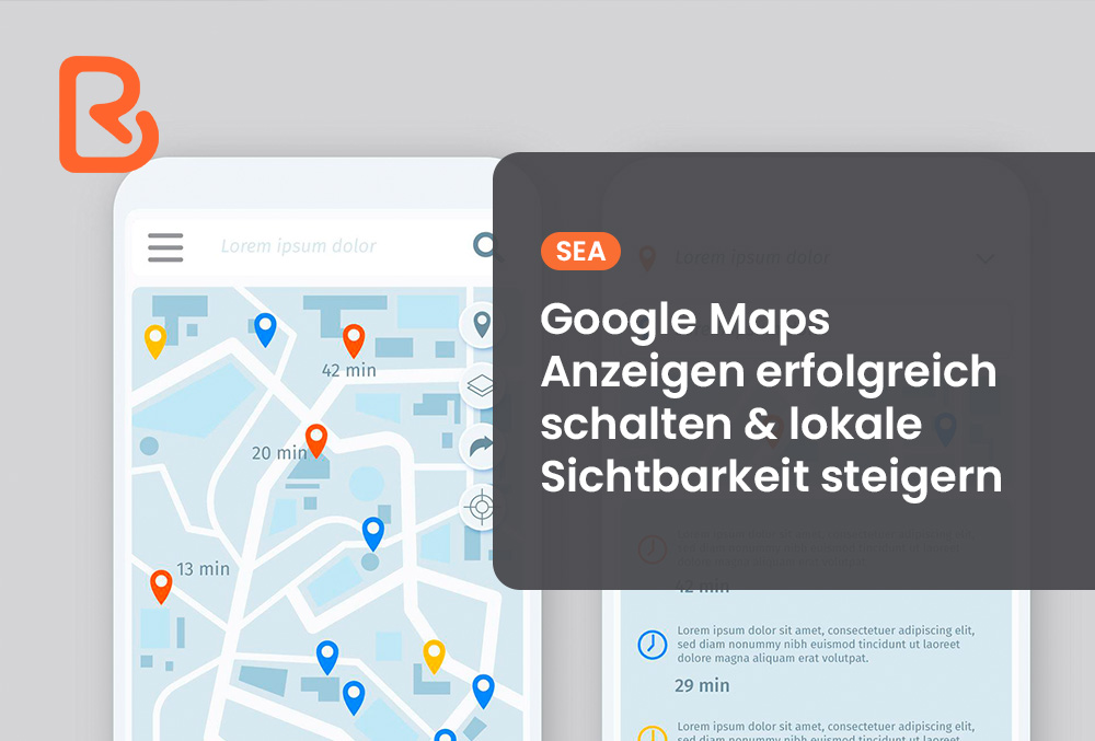 Smartphone mit geöffneter Kartenansicht – symbolisch für lokale Google Maps Anzeigen